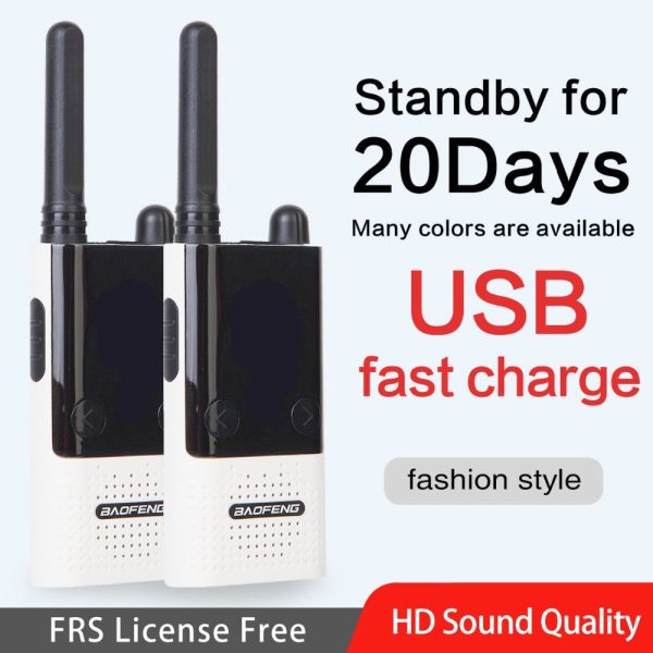 Baofeng BF-T9 Smart Mini PMR FRS License-Free HD Sound Hunting Ham Radios USB Charger Walkie Talkie - Image 2