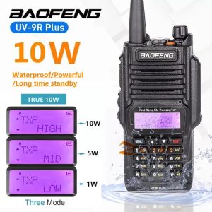 2023 Smart Analogue 10W Baofeng UV9R Plus Dual Band Waterproof Walkie Talkie