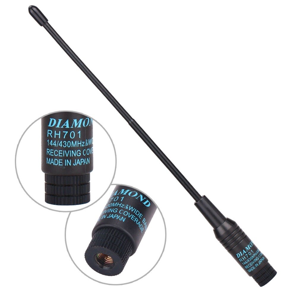 WUWMTUTCK Convient For Diamond RH701 SMA-F Femelle Double Bande VHF/UHF