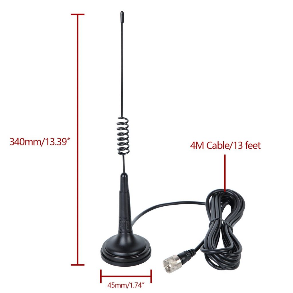 INTEK MAG1345 CB Radio Whip 27MHz CB Antenna Antenna 2628MHz
