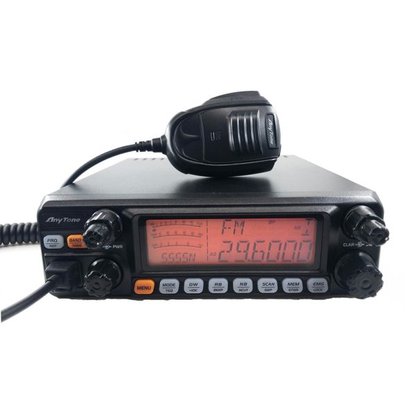 ANYTONE AT-5555N II CB Radio 25.615 - 30.105 Mhz 40 Channel Mobile Transceive AM/FM/SSB 11 Meter Radio