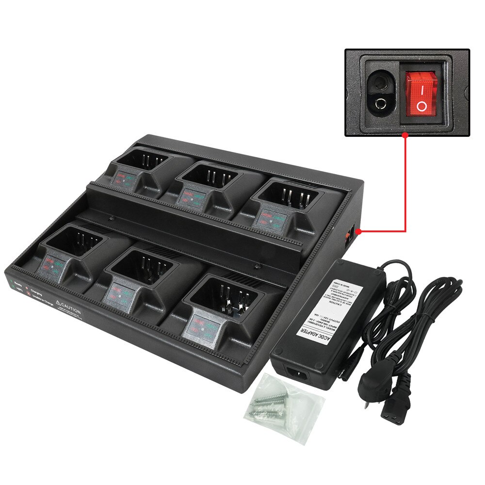 Rapid Battery Charger – For Motorola HT1250, HT750, HT1550, MTX Series, WPLN4107B Style
