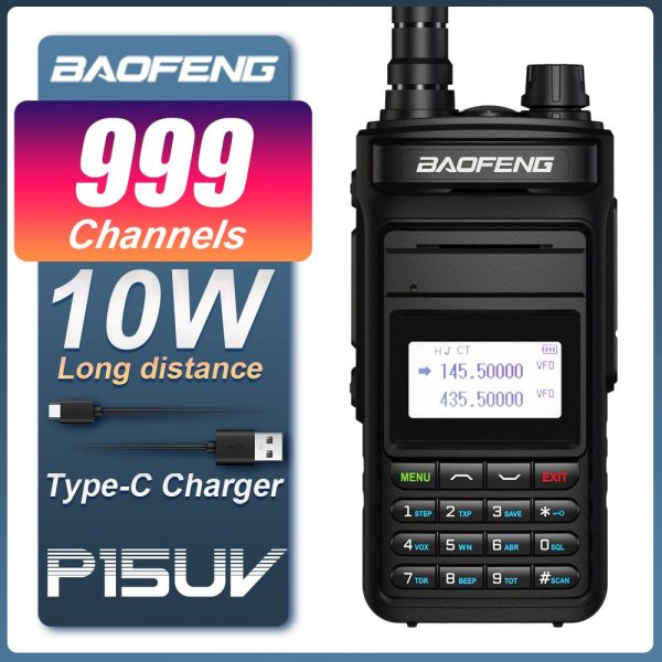 Baofeng P15UV 10W Long Range Dual Band  Two Way Radio