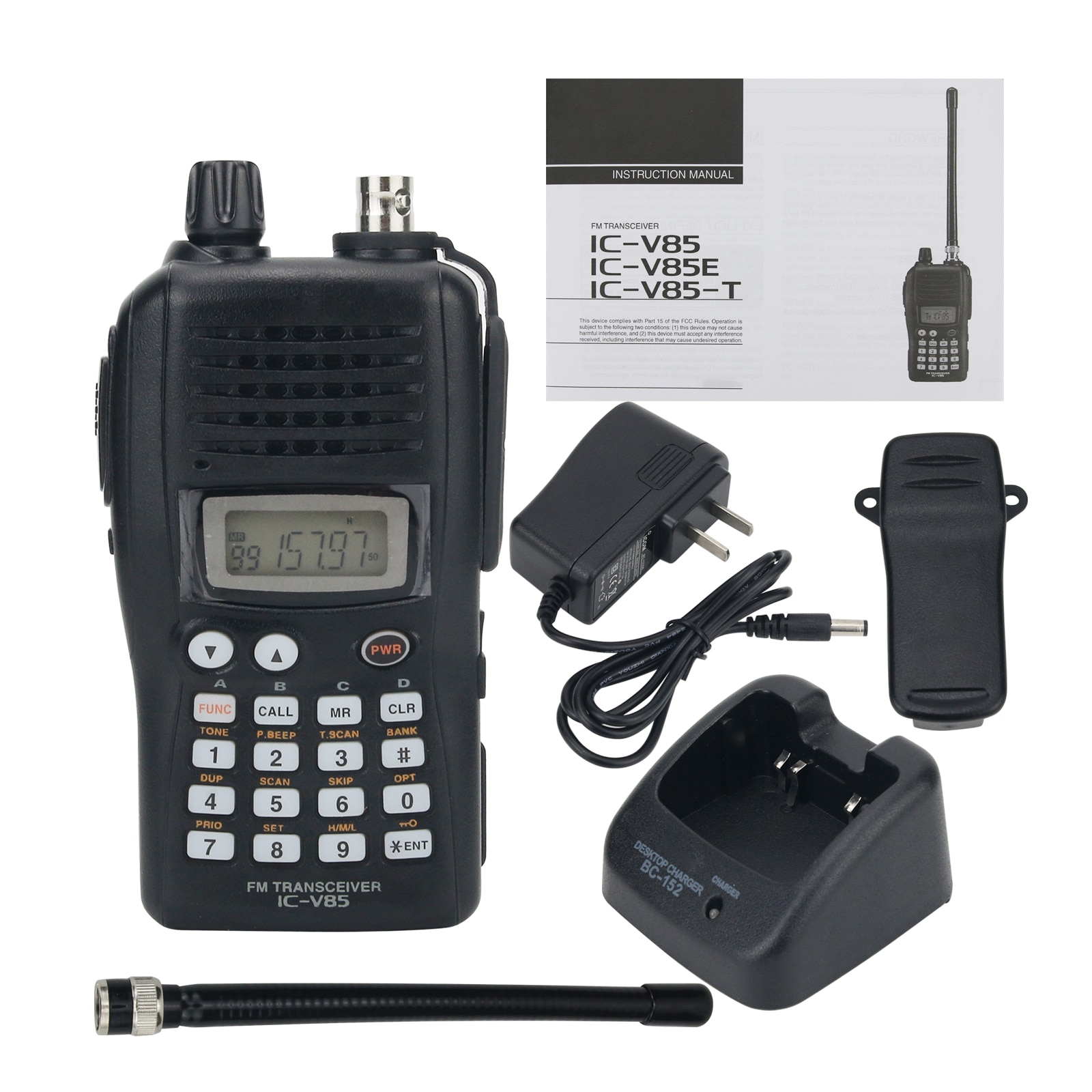 ICV85 FM Transceiver Walkie Talkie V85 VHF Transceiver 8W