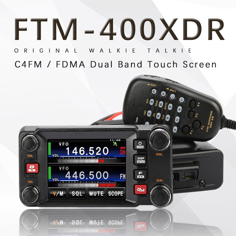 Latest Yaesu FTM-400XDR C4FM / FDMA Dual-Band Touch Screen Digital