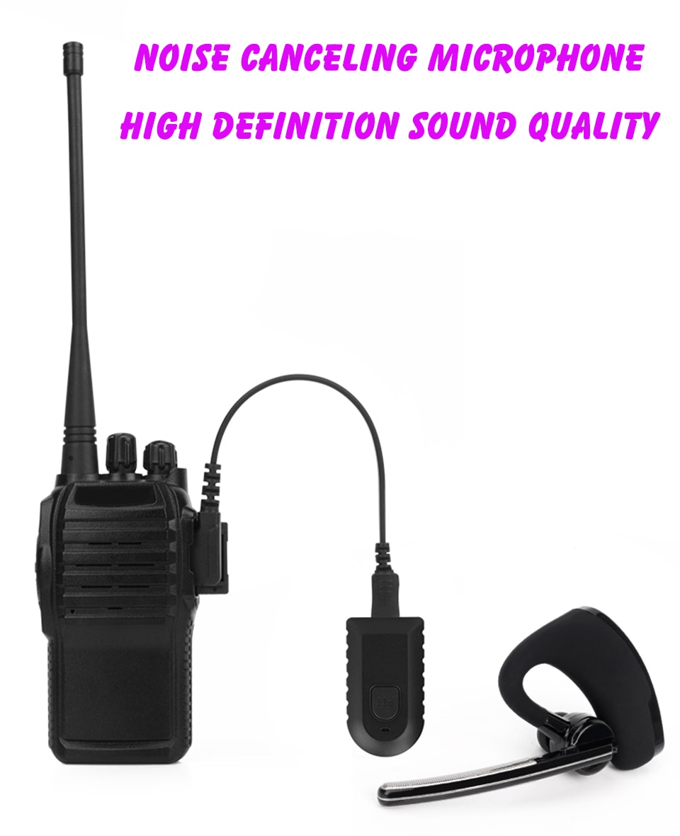 Walkie Talkie Wireless Bluetooth Headset Two Way Radio Wireless