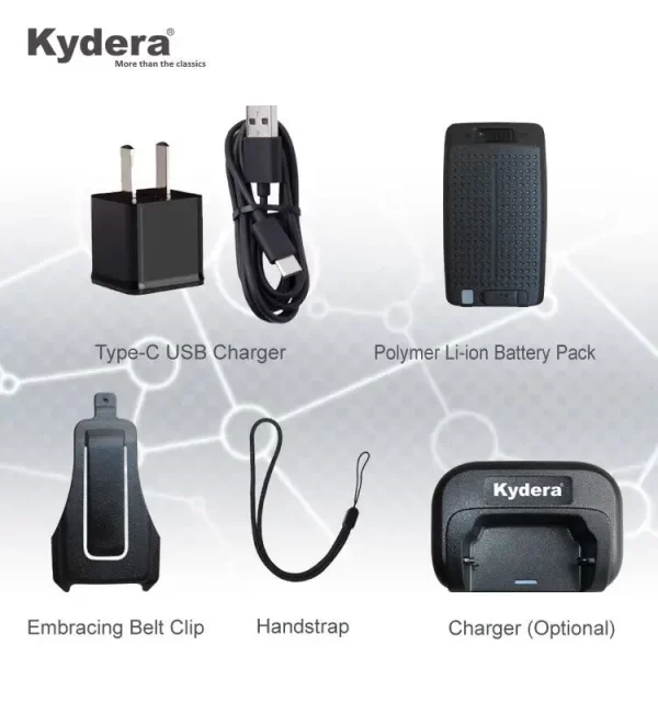 Free Shippinng 2pcs Kydera Q1 Wifi Radio Licence Free USB Charger Easy Carry Pocket Walkie Talkie - Image 5