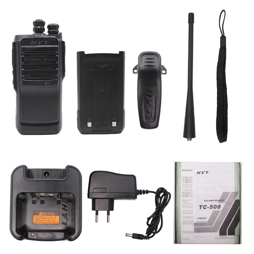 HYT TC508 UHF VHF Handheld Professional Walkie Talkie with Battery HYT