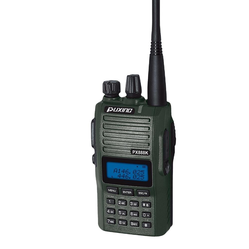 Puxing 888K Voice Activated for hunt VHF UHF Portable Walkie Talkie PX888K Dual band