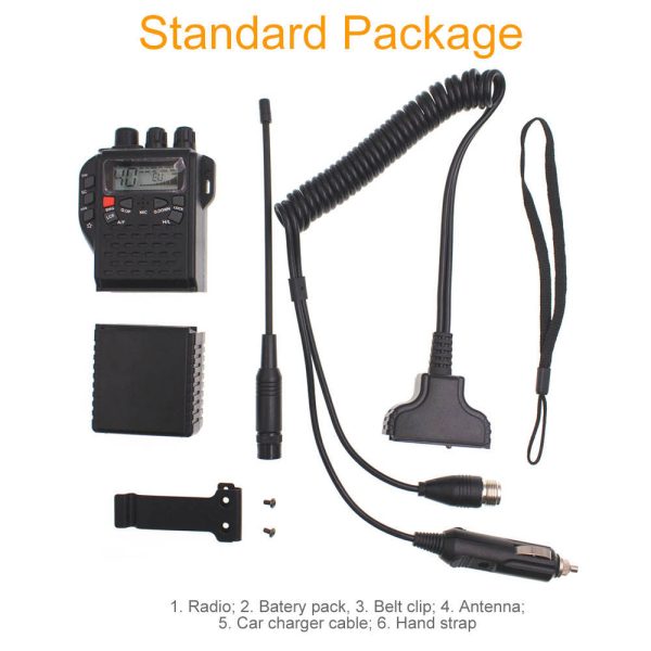 Nanfone CB-270 Citizen band Handheld two way radio 40 Channels MR999 PRO car charger Walkie Talkie with LED display Portable transceiver - Image 6