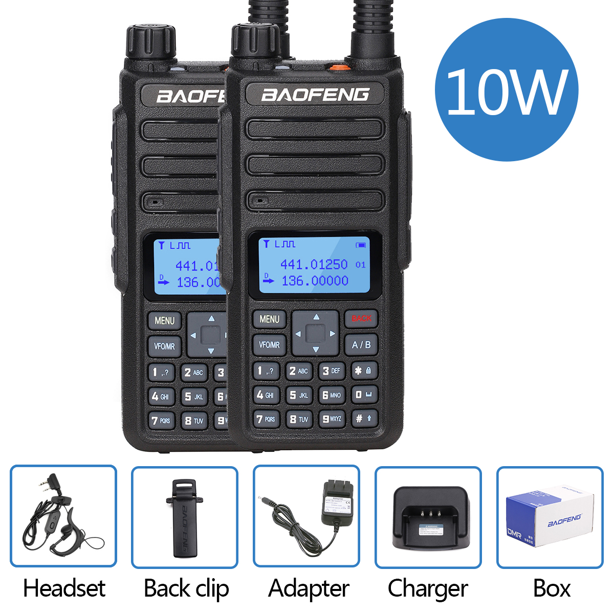 Baofeng UV-5R LCD Dual Band UHF VHF Ham Two Way Radio +