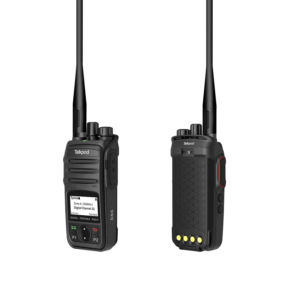 Talkpod D55 DMR Professional UHF Digital Portable Radio With LCD Display 6 Keypad ALAFONE