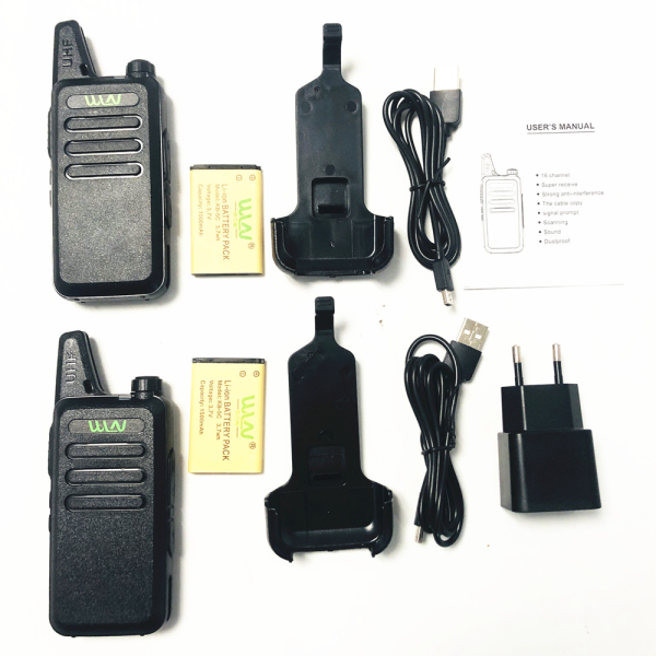 2pcs WLN USB Charging WLN KD-C1 uhf Walkie-Talkie - Image 5
