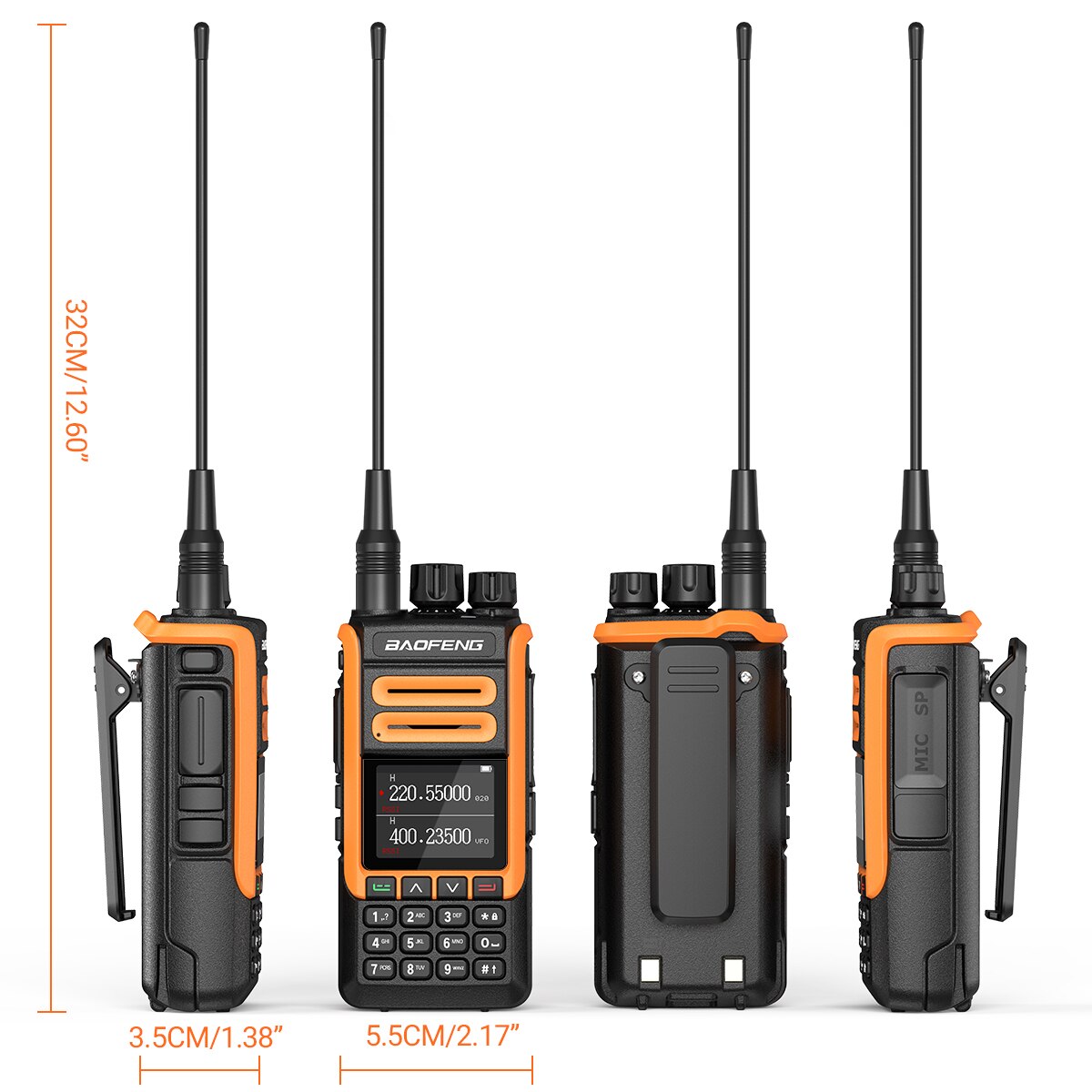 BAOFENG BF1802L High Power TriBand Walkie Talkie Long Range NOAA