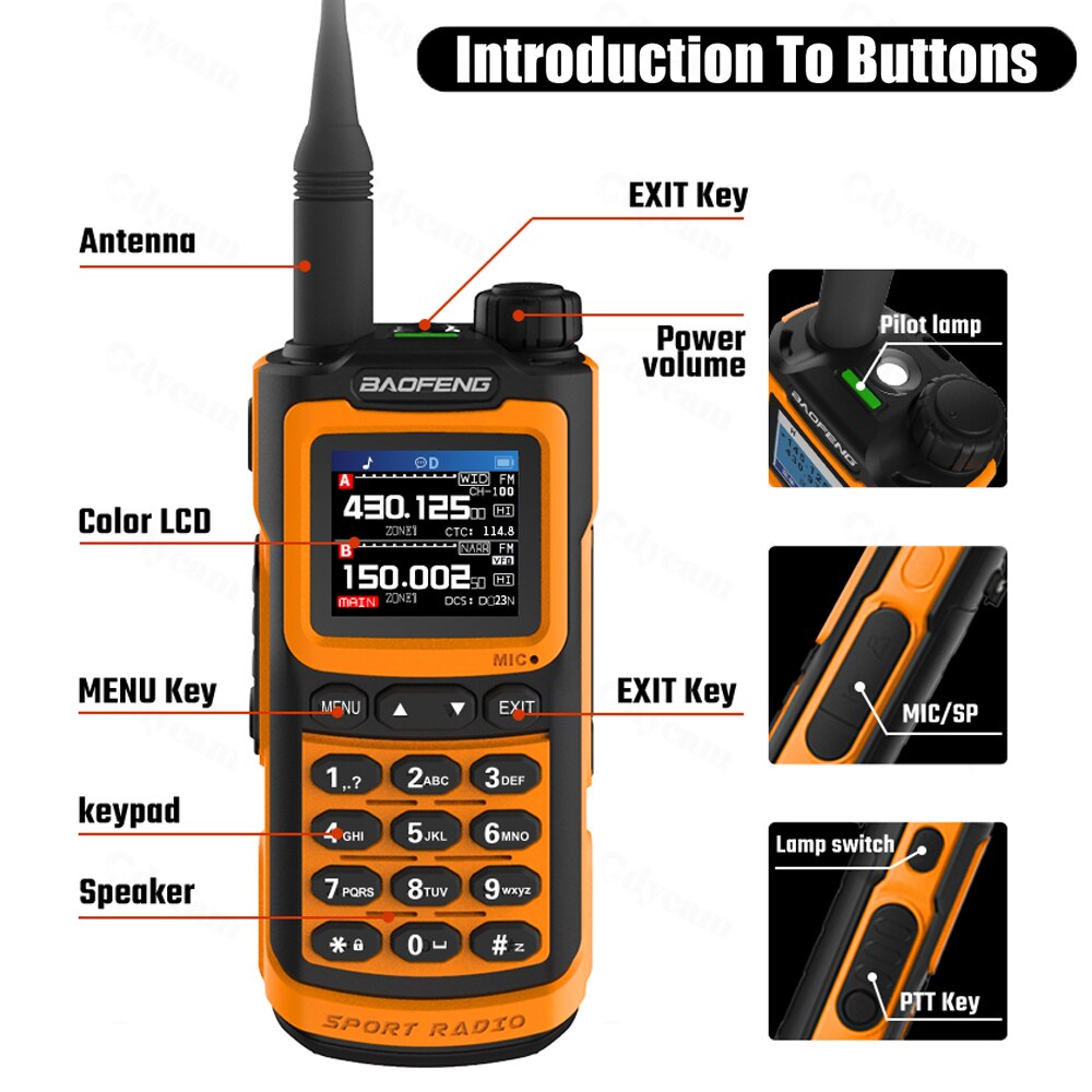 2023 Baofeng Uv-g30 Pro Talkie-walkie Longue portée Portable 1000