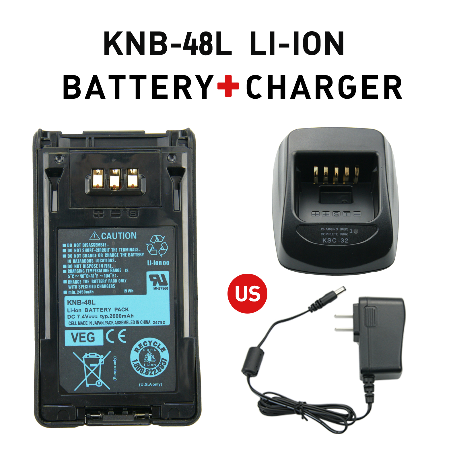 Amasu KNB-47L KNB48L 2000mAh Li-ion Battery Compatible With - Foto 7