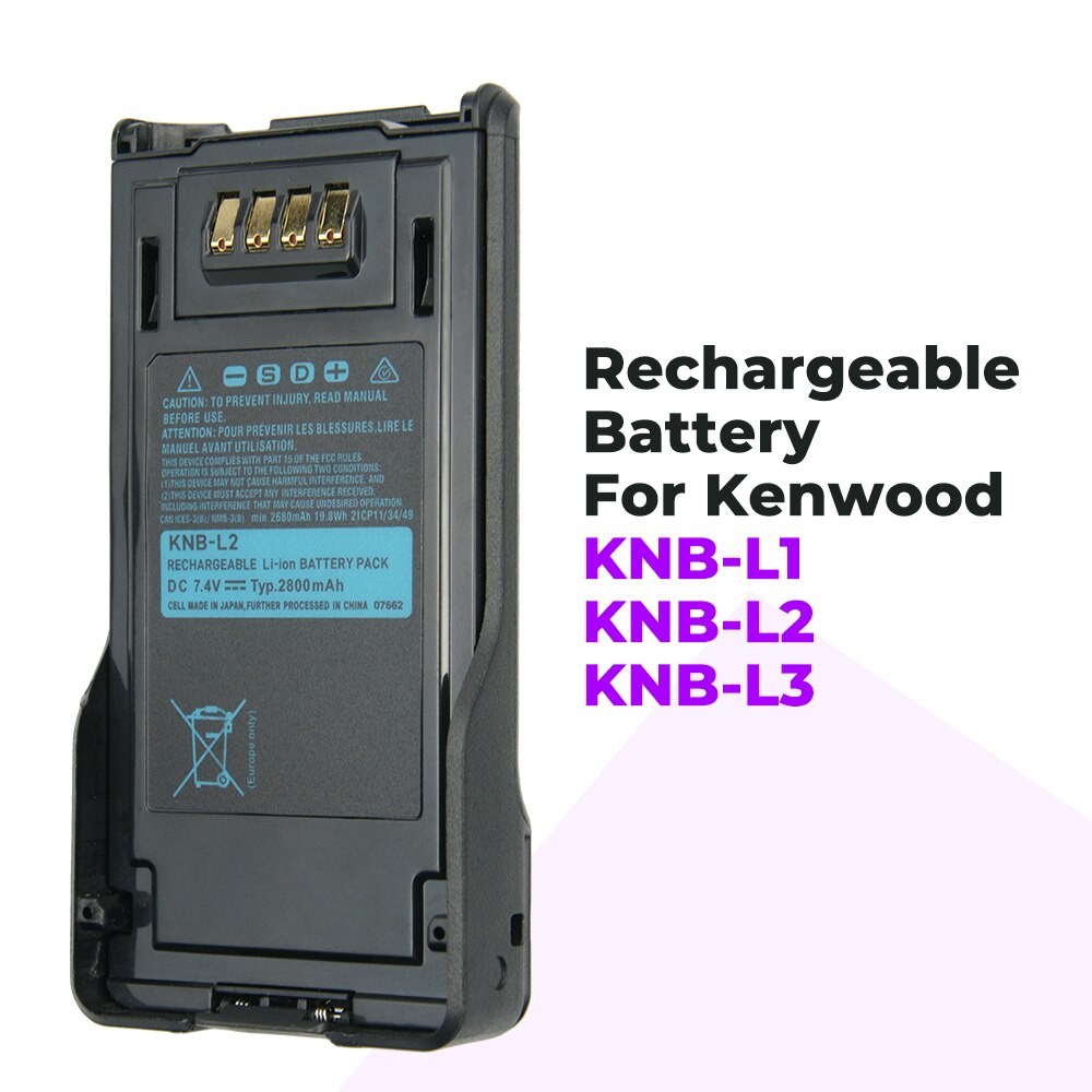 10PC Kenwood KNB-L2 2800mAh Li-ion Battery For NX-5000 NX-5300 - Foto 5