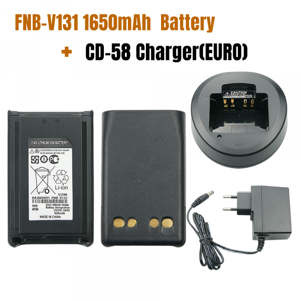 Fnb-V131 Batteria Per Radio Bidirezionale Per Vertex Vx228 Vx230 Vx 234 Cd 58 Charger Uoihhroruy - Foto 3