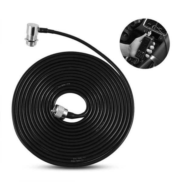 5M 16ft Feeder Cable for Car Transceiver Moblie Radio Extension Cable for Kenwood ALINCO