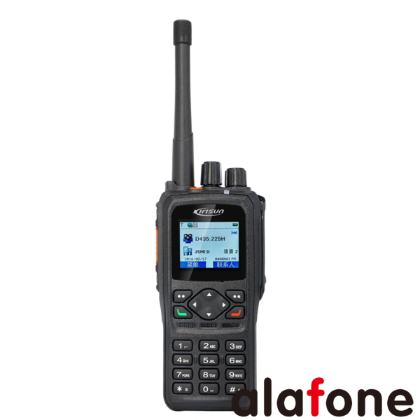 Orange/Black Kirisun DP990 Digital Portable Radio with Full KeyPad Display DP990 Aes 256 - Image 2