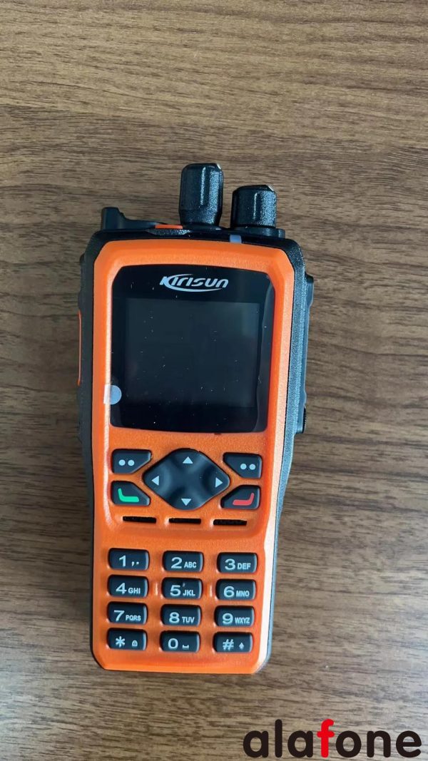 Orange/Black Kirisun DP990 Digital Portable Radio with Full KeyPad Display DP990 Aes 256