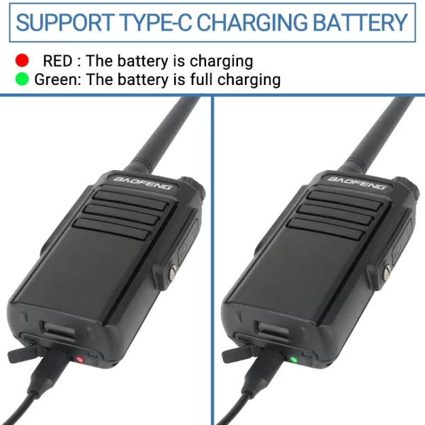 BAOFENG WP31 DC 3.7V 1500mAh Li-ion Battery Type-C High Power Charging For WP31 Walkie Talkie Ham Two Way Radio - Image 4