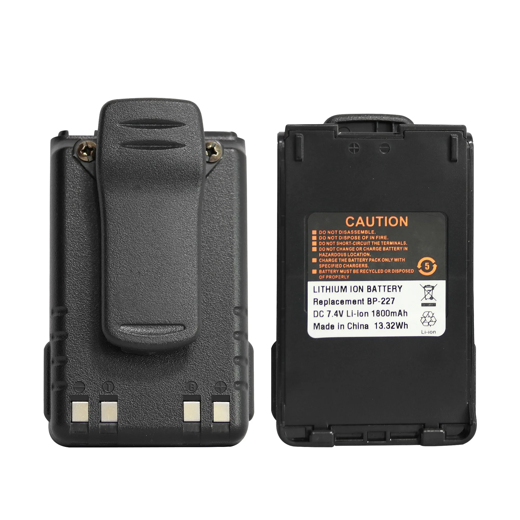 Replacement Battery For Icom IC-E85, IC-F61, IC-M88 & More - 7.2V 1800mAh, Fits BJ-193, BP-227, BP-227Li Models