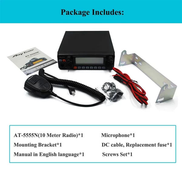 AnyTone AT-5555N II NEW 10 Meter Radio - Image 6