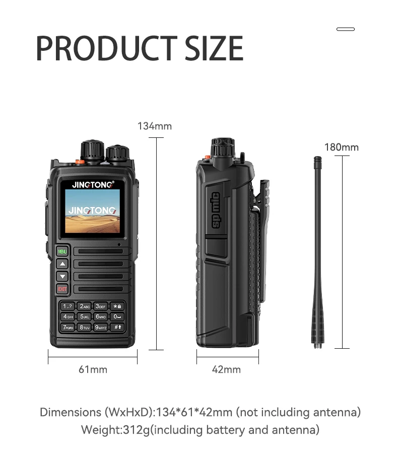 JINGTONG JT-7988 10W Full Band Ham Radio 256 Channel Air Band FM for ...