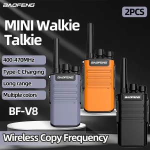 2PCS/Lot Baofeng Mini Walkie Talkie BF-V8