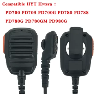 New CB Radio PTT Handheld Mic Microphone for Hytera HYT PD700 PD702 PD700G PD780 PD780G PD780GM Walkie Talkie Two Way Radio
